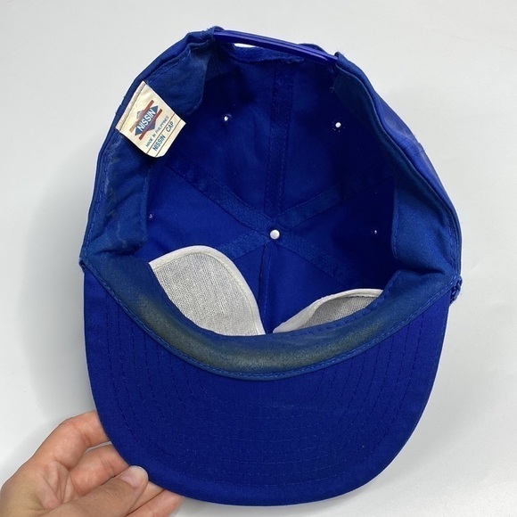 Vintage Nissin TAX AIR Blue Snapback Hat 80s - Picture 9 of 12